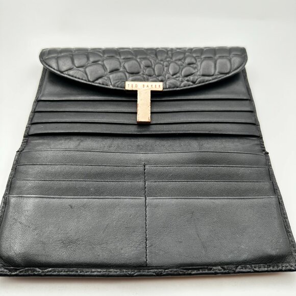 Ted Baker London Wallet Clutch Purse‎ Rose Gold "T" Branded - Picture 3 of 12